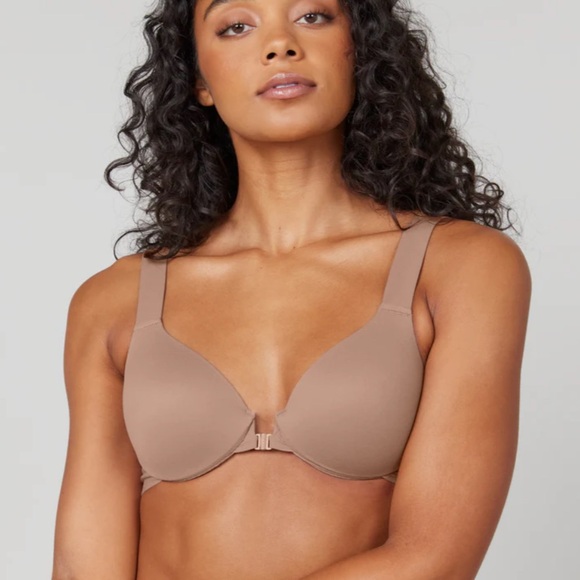 Spanx Bra-llelujah Lightly Lined Full Coverage Bra 38DD Cafe Au Lait EUC - Picture 12 of 12